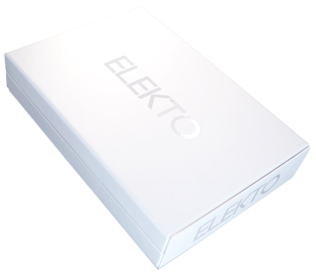 Boîte ELEKTO fermée, vue extérieure de la boîte