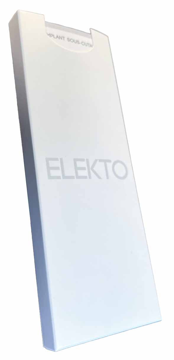 Dépliant ELEKTO fermé, format compact adapté à la consultation